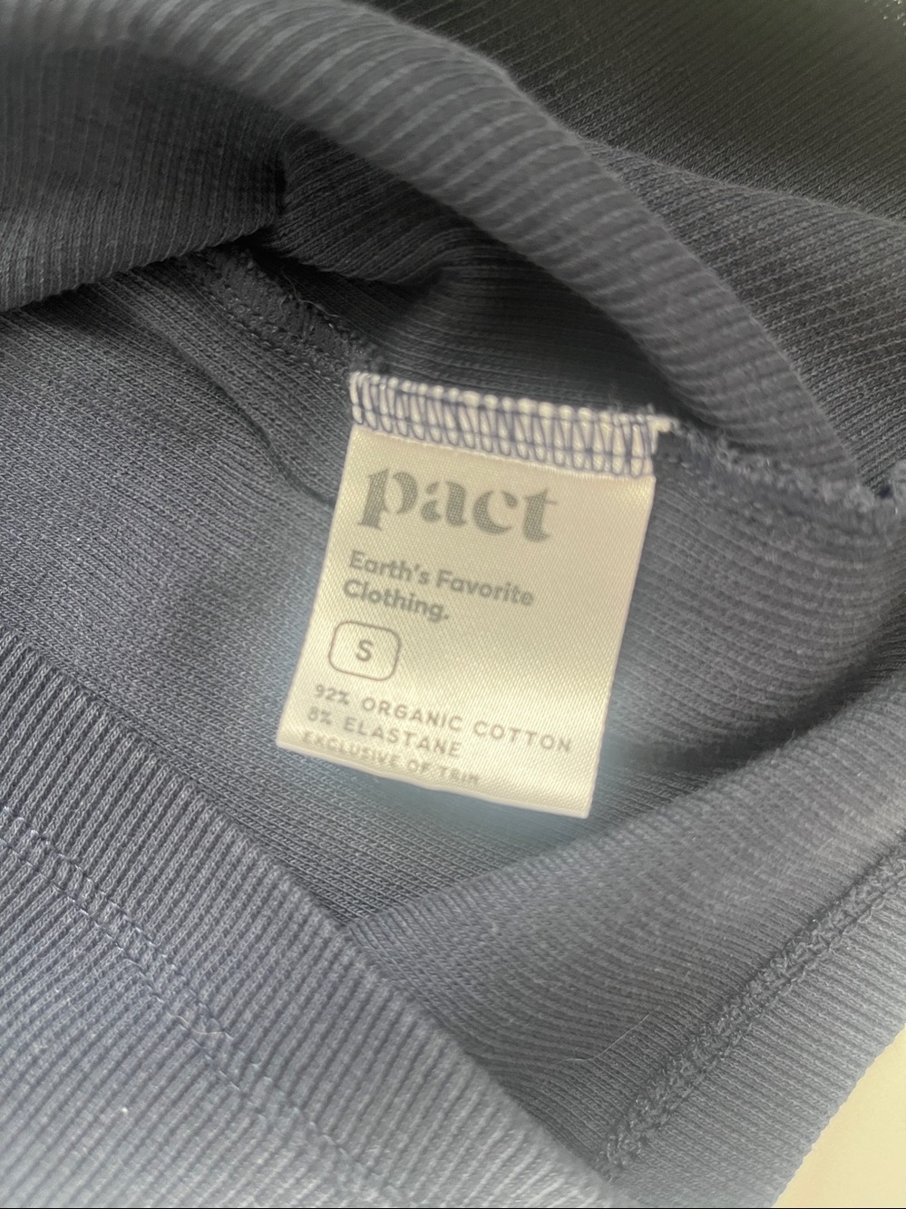 Organic Perfect Rib Tank - Navy - Picture 6 of 6